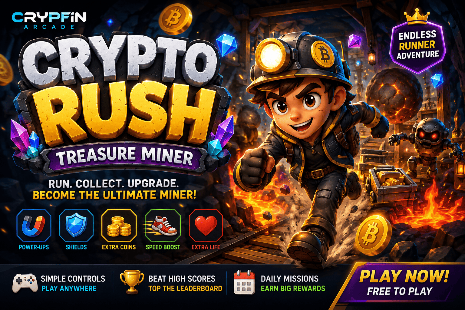 Play Crypto Rush Miner Online Free – Browser Mining Simulator